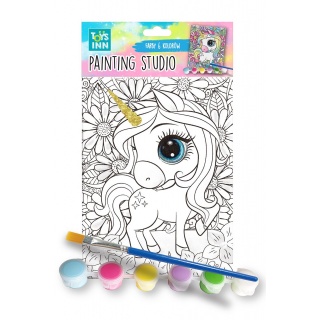 ZESTAW DO MALOWANIA CANVAS UNICORN 9421, Zestawy kreatywne, Art. kreatywne