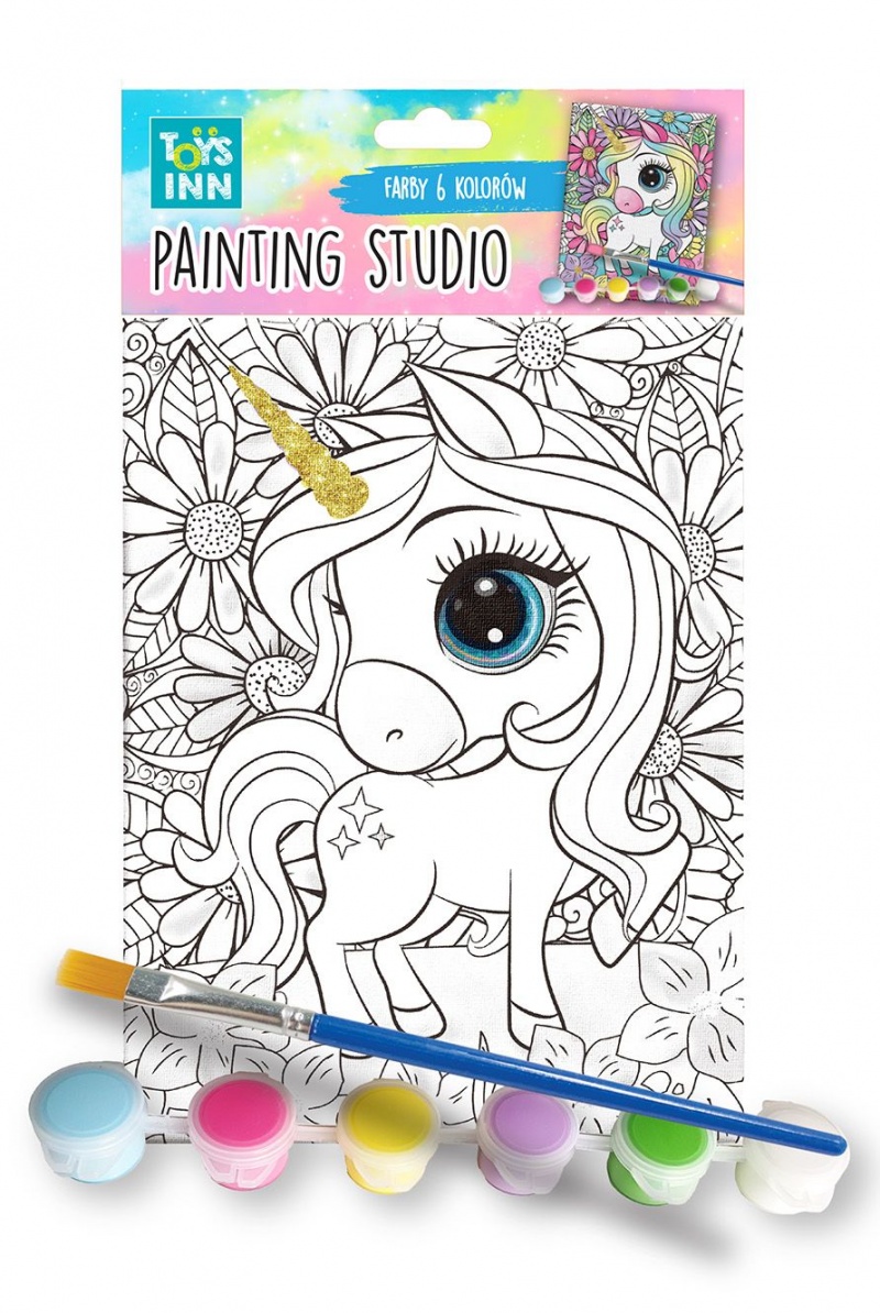ZESTAW DO MALOWANIA CANVAS UNICORN 9421, Zestawy kreatywne, Art. kreatywne