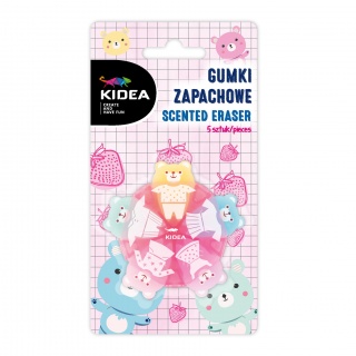 GUMKI ZAPACHOWE 5szt.KIDEA, Gumki, Art. do pisania i korygowania