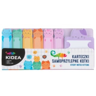 KARTECZKI SAMOPRZYLEPNE KOTKI A KIDEA, Karteczki samoprzylepne, Galanteria papiernicza