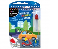 MAGICZNA WIELOR.KOLOROWANKA WODNA O KIDEA POJAZDY, Kolorowanki, Książeczki