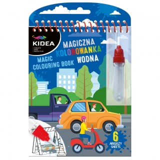 MAGICZNA WIELOR.KOLOROWANKA WODNA O KIDEA POJAZDY, Kolorowanki, Książeczki