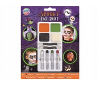 FARBKI DO MALOWANIA TWARZY HALLOWEEN 10EL., Kredki i farby do twarzy, Art. na okazje i przyjęcia