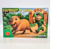 RODZI. GRA PLANSZ KAPIBARY W AKCJI UCIECZKA Z ZOO, Planszowe, Gry