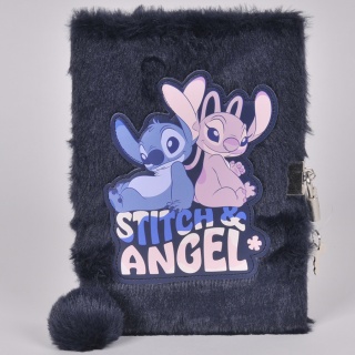 PAMIĘTNIK PLUSZOWY STITCH DS25CC-3676, Pamiętniki, Zeszyty i bloki