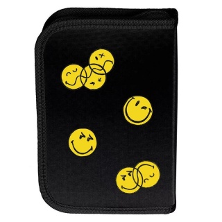 PIÓRNIK BEZ WYPOSAŻENIA SMILEY SM25LU-P001BW, Piórniki, Tekstylia