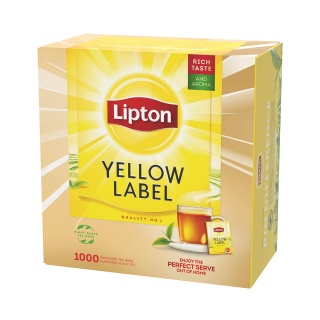 Herbata LIPTON czarna, Yellow Label, 1000 kopert, Herbaty, Artykuły spożywcze