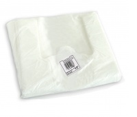 Plastic bag STELLA, "15", 34/9/62 cm, 14.5 micron, 100pcs, white
