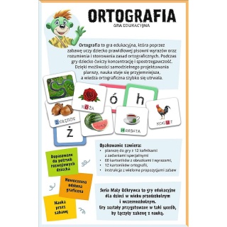 GRA - Ortografia/Maly Odkrywca !!, Edukacyjne, Gry