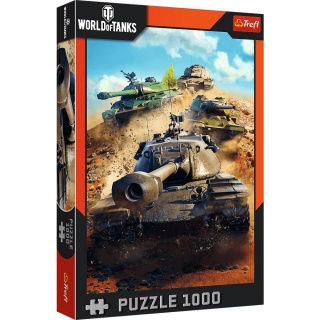 Puzzle 1000 - World of Tanks: Czołgi w boju !!, 1000 elementów, Puzzle