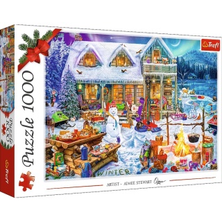 Puzzle 1000 XMAS - Zimowy czas !!, 1000 elementów, Puzzle
