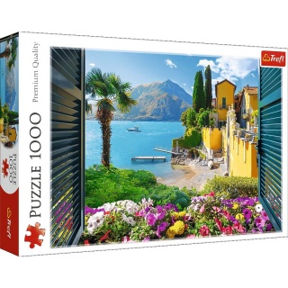Puzzle 1000 - Widok na jezioro Como !!, 1000 elementów, Puzzle