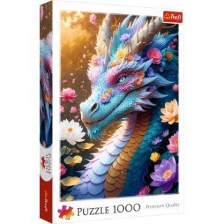 Puzzle 1000 - Kolorowy smok !!, 1000 elementów, Puzzle