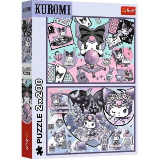 Puzzle 2x200 - Psoty Kuromi !!, 200 elementów, Puzzle