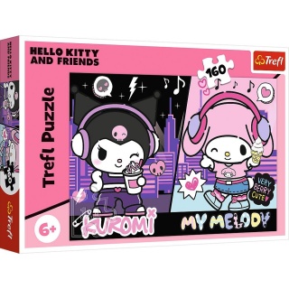 Puzzle 160 - Kuromi rządzi !!, 160 elementów, Puzzle