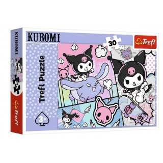 Puzzle 30 - Zabawy z Kuromi !!, 30 elementów, Puzzle