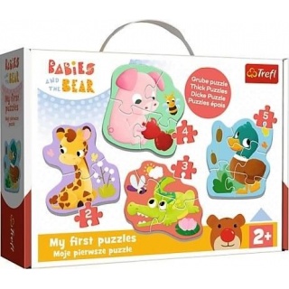 Puzzle Baby Classic Bobaskowe zwierzątka !!, Dla malucha, Puzzle