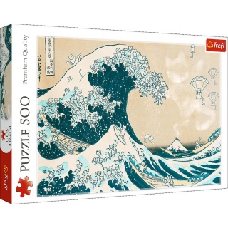 Puzzle 500 - Wielka kocia fala !!, 500 elementów, Puzzle
