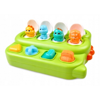 GRA MANIPULACYJNA - WYSKAKUJĄCE DINOZAURY E-EDU, Zabawki