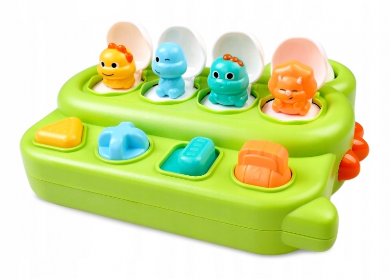 GRA MANIPULACYJNA - WYSKAKUJĄCE DINOZAURY E-EDU, Zabawki