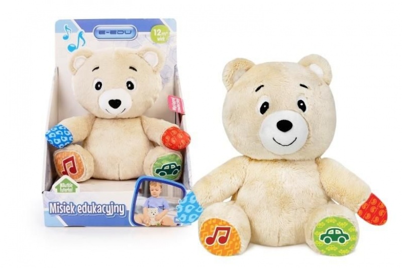 PLUSZOWY MIŚ INTERAKTYWNY E-EDU, Dla najmłodszych, Zabawki