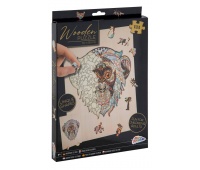 DREWNIANE PUZZLE MAŁPKA 130EL., 120 elementów, Puzzle