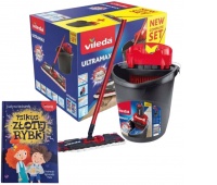 VILEDA ULTRAMAX BOX MOP PŁASKI+WIADRO+KSIĄŻKA, Akcesoria do sprzątania, Art. higieniczne i dozowniki