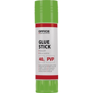 Klej w sztyfcie OFFICE PRODUCTS, PVP, 40g, Kleje, Drobne akcesoria biurowe