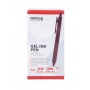 Automatic gel pen OFFICE PRODUCTS, 0.25mm line thickness, 1200m line length, red, Gel Pens, Writing and correction products