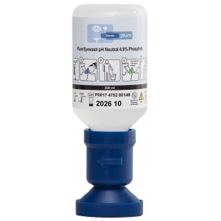 Płyn do oczu PLUM pH Neutral, z ergonomiczną nakładką na oko, 200ml, Apteczki, Ochrona indywidualna