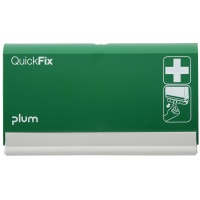 Patch dispenser PLUM QuickFix, empty, wall mountable, green, First Aid Kits, Personal protection
