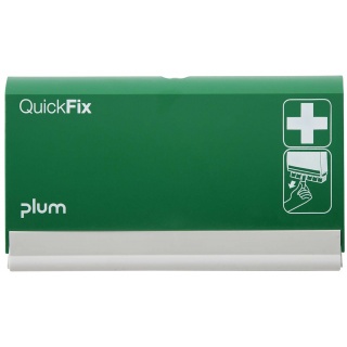 Dozownik na plastry PLUM QuickFix, pusty, do montażu na ścianie, zielony, Apteczki, Ochrona indywidualna