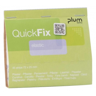 Plastry z elastycznego materiału PLUM QuickFix, wkład, 45 szt., Apteczki, Ochrona indywidualna