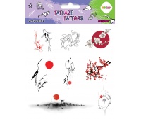 TATUAŻE ZMYWALNE 15x20cm.JAPANESE HAPPY COLOR