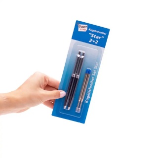 DŁUGOPIS 2PAK + 2 WKŁADY PAPER SCRIP, Zestawy, Art. do pisania i korygowania