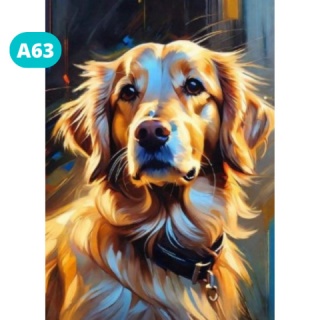 DIAMENTOWA MOZAIKA PIES GOLDEN RETRIEVER, Zestawy kreatywne, Art. kreatywne
