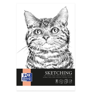 BLOK SZKICOWY OXFORD ARTISTIC A5 50K.BIAŁY, Bloki, Zeszyty i bloki