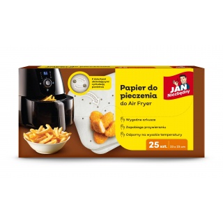 JN PAPIER DO PIECZENIA DO AIRFRYER 25szt., Akcesoria, Art. spożywcze
