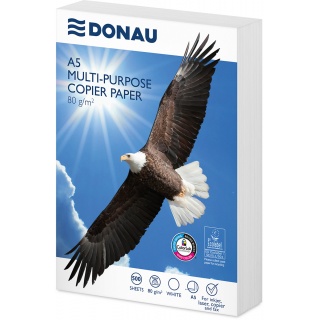 Papier ksero DONAU, A5, klasa C, 80gsm, 500 ark., Papier do kopiarek, Papier i etykiety