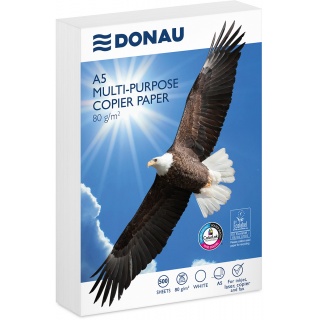 Papier ksero DONAU, A5, klasa C, 80gsm, 500 ark., Papier do kopiarek, Papier i etykiety