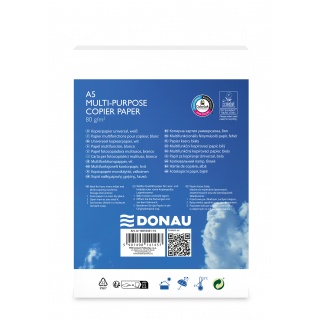Papier ksero DONAU, A5, klasa C, 80gsm, 500 ark., Papier do kopiarek, Papier i etykiety