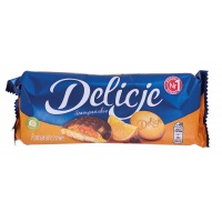 Cookies DELICJE SZAMPAŃSKIE, 147 g, orange, Cookies, Groceries