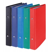 DONAU Ring Binder, PP, A5/2R/20mm, color mix
