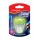 Temperówka plastikowa KEYROAD Luminious, fluorescencyjna, podwójna, blister