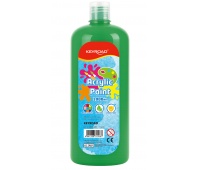 Farba akrylowa KEYROAD, 1000ml, butelka, zielona, Plastyka, Artykuły szkolne