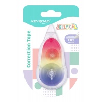 Korektor w taśmie KEYROAD Jelly Gel, 15mx5mm, blister, mix kolorów, Korektory, Artykuły do pisania i korygowania