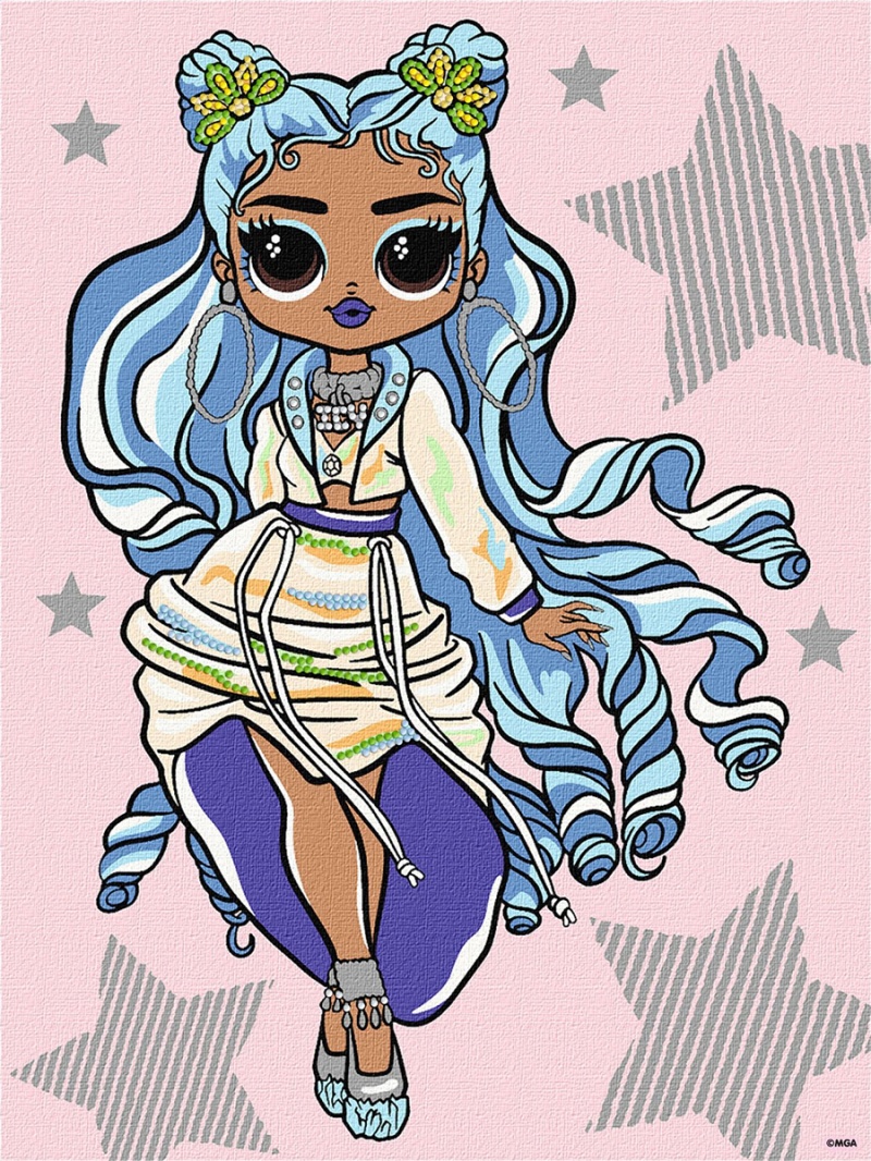 Malowanie po numerach IDEYKA, 30x40cm, L.O.L. Surprise! Fashion Missy, 1 szt., w pudełku, Produkty kreatywne, Artykuły szkolne
