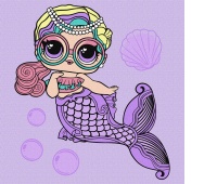 Malowanie po numerach IDEYKA, 40x40cm, L.O.L. Surprise! Mermaids Miss 1 szt., w pudełku, Produkty kreatywne, Artykuły szkolne