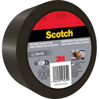 Taśma naprawcza SCOTCH, 50mm, 50m, 1 rolka, czarna, Taśmy specjalne, Drobne akcesoria biurowe