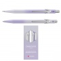 Pen set 849 and pencil 844 Caran d’Ache Blue Lagoon, in case, lilac-grey